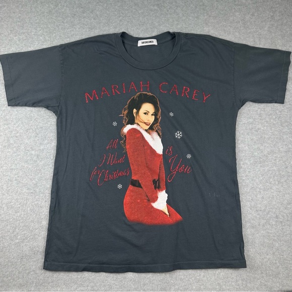 Daydreamer Mariah Carey Christmas T-Shirt Sz XS All I Want For Christmas Is You - Picture 1 of 12